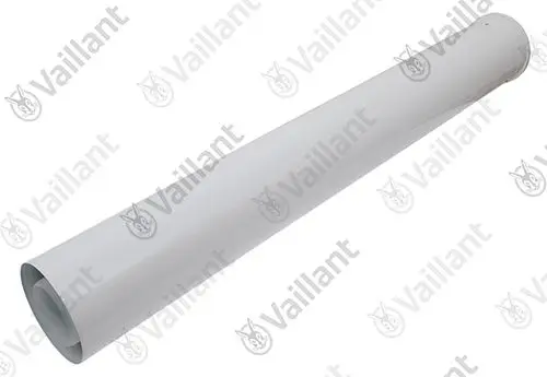 Vaillant-Rohrverlängerung in weiß für Heizsysteme, zylindrische Form ohne sichtbare Markierungen oder Maße.